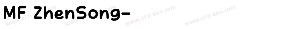 MF ZhenSong字体转换
